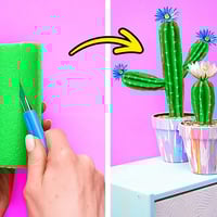 DIY ROOM DECOR WITH UNEXPECTED MATERIALS 😍🌵