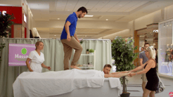 Massage Therapist Backflips on Patient!!