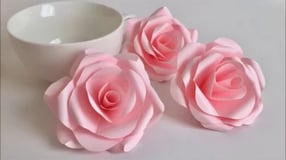【Paper Flower】とても簡単!美しいバラ Beautiful Paper Rose