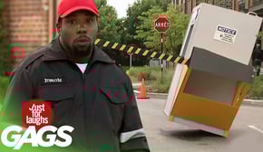 FLIPPING OVER Parking Booth, Melting Chocolate Rabbit, Alarm Clock Prank