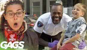 Victims Watch as Little Kid Sits on a Nail