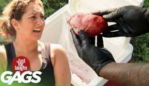 Police Officers Play Hot Potato With A Human Heart