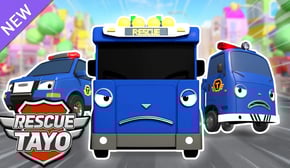 ブルーレスキューチーム！渋滞を解決しよう！ l 子供向けアニメ l 🚨レスキュータヨアニメ l ちびっこバス タヨ