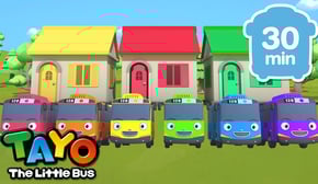 Lagu Anak-anak Terbaik🎵 | Lagu Warna Pelangi🌈 | Belajar Warna | Tayo Bus Kecil