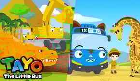 ¡Aprenda Dinosaurios y Animales! | ¡Vamos Mecanosaurios! | El autobús Safari Tayo | Tayo Español