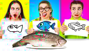 DRAW AND EAT CHALLENGE | Prank Wars by Multi DO Challenge