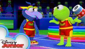 Teammates Gonzo and Kermit | Muppet Babies | @disneyjunior