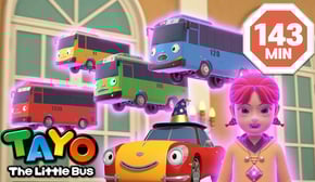 Tayo y pequeños magos | Asura, el pequeño mago | El coche mágico, Lucy | Tayo Autobús Español