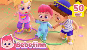 Walking Walking Hop Hop Hop | Bebefinn Healthy Habit Songs for Babies