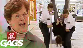 Woman Gets Shaken By Mall Cops
