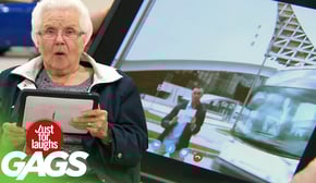 Old Lady Watches Her Son Get Hit By A Bus