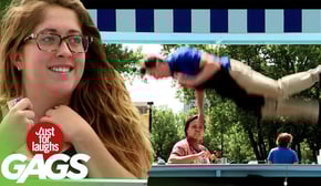 Waiter Falls Straight Out of the Sky Prank