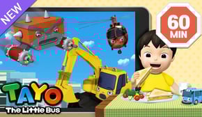 Dinner Time with Heavy Vehicles | Vehicles Cartoon | Tayo English Episodes | Tayo the Little Bus