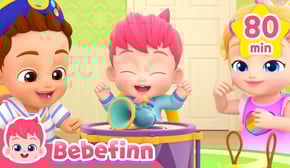 Let's Guess the Sounds and More Nursery Rhymes | Bebefinn Best Kids Songs