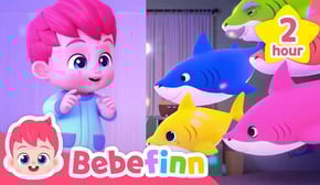 Baby Shark Doo Doo Doo and more | Bebefinn Best Nursery Rhyme Compilation for Kids