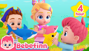 [TV] Baby Shark Doo Doo Doo +more Nursery Rhymes | Bebefinn #SharkMonth | Songs for Kids