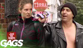 Policeman Rips Piercing Off Suspect Prank