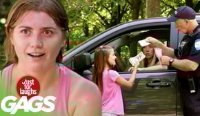 Little Girl Pays Cop for Parking Ticket