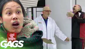 Old Man Gets Knocked Out During Physiotherapy