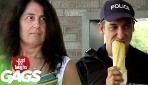 Hungry Cop Eats Stranger's Food