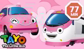 Episodios Tayo | 💖Compilación de vehículos Rosados💖 | dibujo animado para niños | Tayo Español