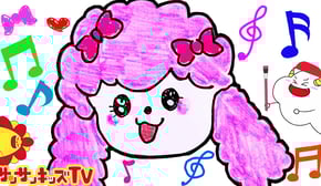 おえかき♪ プリルの絵描き歌じょうずにかけるかな？ Wheels On The Bus 子供のうた・知育遊び ★サンサンキッズTV★