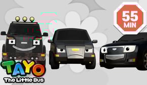 Episodios Tayo | 🖤Compilación de vehículos Negro🖤 | dibujo animado para niños | Tayo Español