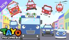 Red Rescue VS Blue Rescue | RESCUE TAYO | Tayo Rescue Team Sing Along | Tayo the Little Bus