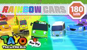 Show Off Your Colors!🌈 | Rainbow Cars | Cartoon for Kids | Tayo the Little Bus