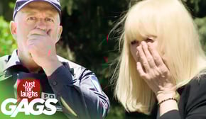 Irritated Cop Accidentally Slaps Old Lady