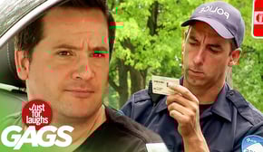 Cop Can't Recognize Faces by Their ID Prank