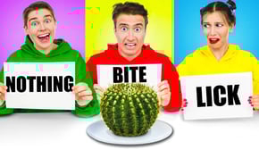 BITE, LICK OR NOTHING CHALLENGE ! Prank Wars by Multi DO CHALLENGE