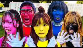 全身レンジャーカラーにされてしまいました・・・・・【ボンボンレンジャー！】