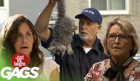 Cat Hit By a Police Car Prank!