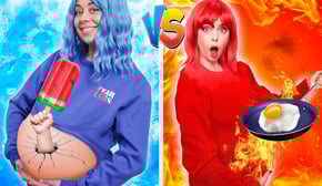 ホットガール妊婦対コールドガール妊婦対決！妊娠中の面白あるあるＢｙGotcha! #1