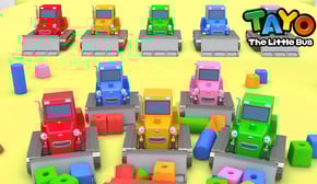 Belajar Warna dengan Bulldozer | Warna untuk Anak | Lagu Blok Warna | Tayo Bus Kecil