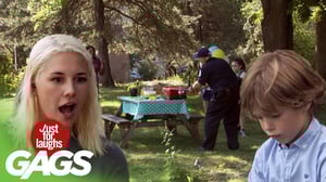 Cop Ruins a Kids Birthday Party!