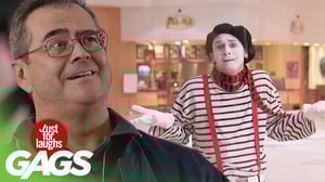 Police Shooting Gun, Mime in a Box, Falling Street Sign Prank