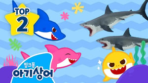 대왕 상어 vs 색깔 상어🦈🌈 | 상어 배틀 | 상어가족 인기 동요 모음집 | 핑크퐁! 아기상어 올리