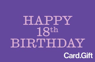 Eighteen Today - Card.Gift