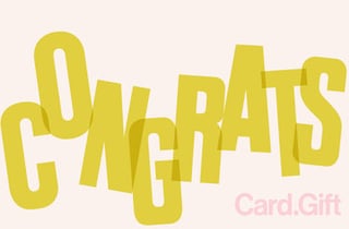 Congrats - Card.Gift
