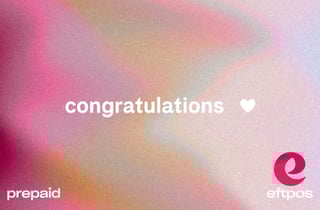 Congrats Heart - eftpos