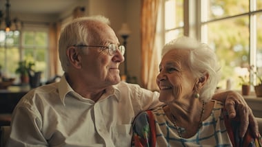 Seniors accessing no-cost community services and assistance programs at local senior center