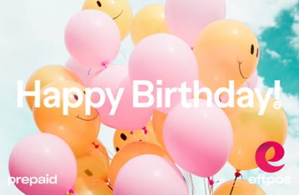 Birthday Balloons - eftpos