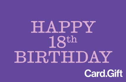 Eighteen Today - Card.Gift