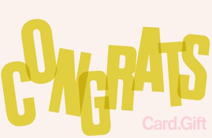 Congrats - Card.Gift