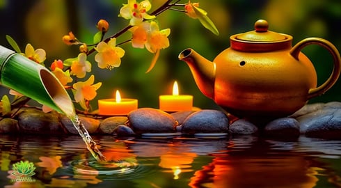 Relaxing Piano Music🌿Music to Relax the Mind, Music for Meditation, Sleep Music,Water Sounds, Bamboo