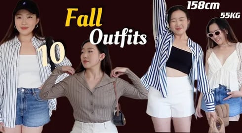 小个子微胖女生的10套夏末秋初穿搭分享!!舒适有质感!最近买的衣服都好喜欢~~