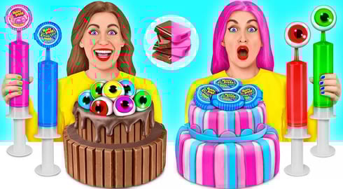Cake Decorating Challenge #7 케이크 꾸미기 도전 Multi DO 다 마