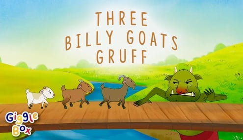 The Three Billy Goats Gruff | Fairy Tales | Gigglebox